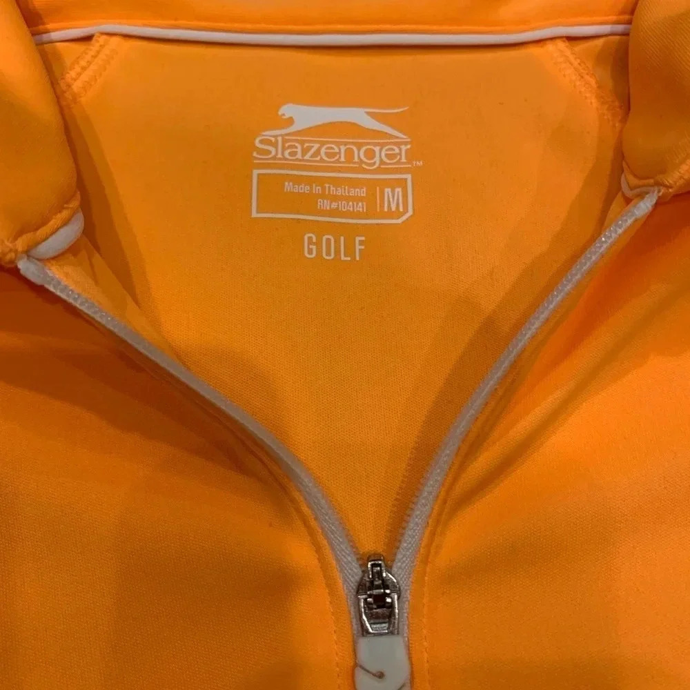 Women’s Slazenger medium, orange, short sleeve golf shirt - Picture 2 of 5